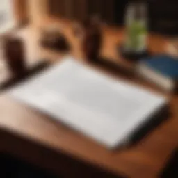 A crisp and concise letter on a desk