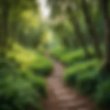 A winding path through a lush forest, representing the journey of life.