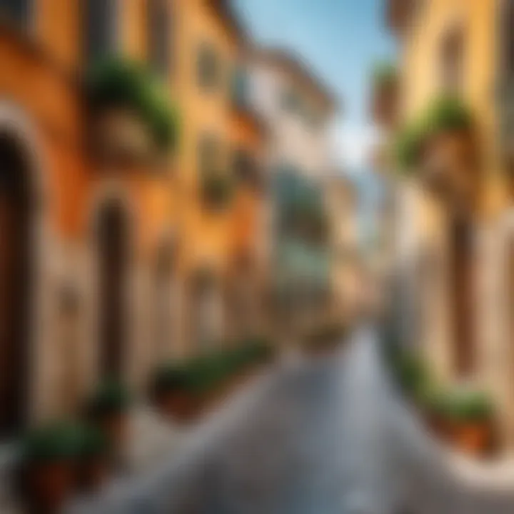 Vibrant streets filled with Italian culture