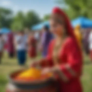 Cultural festival celebration featuring local traditions and performances