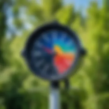 A close-up of wind direction indicators in Svetly, Kaliningrad Region.