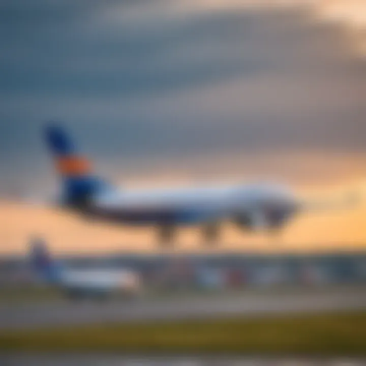 A flight taking off from Sheremetyevo Airport