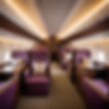 Luxurious seating and amenities on board Thai Airways