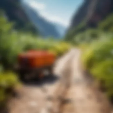 Journey of Personal Growth An abstract representation of personal growth through travel experiences