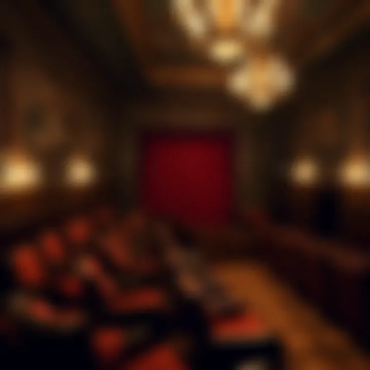 Intimate Theater Setting in Vienna An intimate view of a lesser-known theater space filled with artistic flair and charm