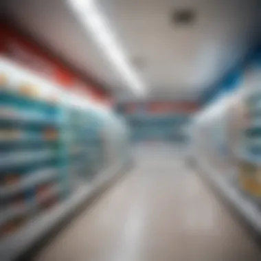 Interior view of the pharmacy at Tolmachevo Airport