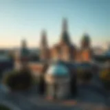 A scenic view of Minsk showcasing its cultural landmarks