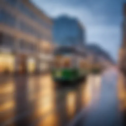 The iconic tram No. 4 traveling through the streets of Yekaterinburg.