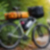 A well-packed bicycle ready for transport