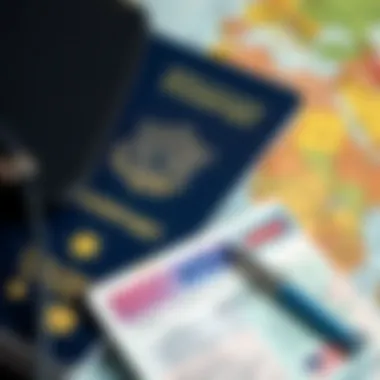 Essential Documents for International Travel Travel essentials including passport and visa