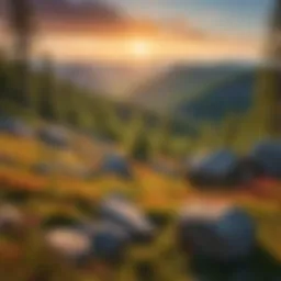 Scenic view of the Ural Mountains