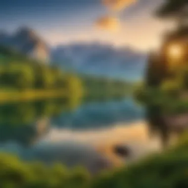 Serene Landscape from a Travel Package A breathtaking view of a serene landscape from a travel package