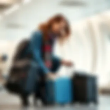 Organizing Carry-On Luggage for a Smooth Journey Traveler organizing their carry-on luggage