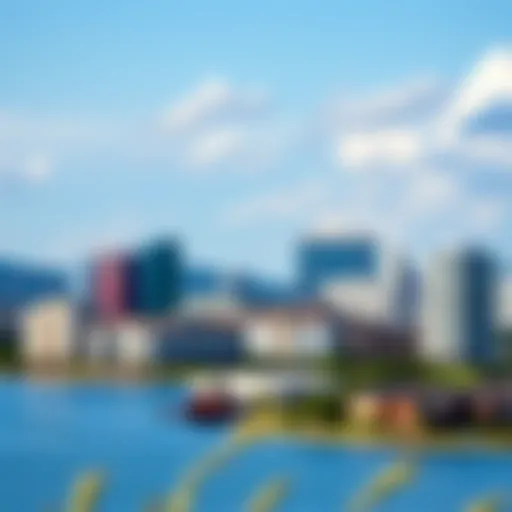 Stunning view of Krasnodar city skyline