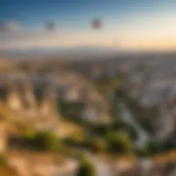 Breathtaking view of Cappadocia's unique rock formations