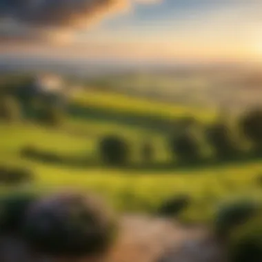 Breathtaking Landscape from a Pansion Scenic view from a pansion overlooking the landscape