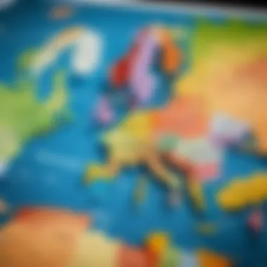 Countries Requiring Visas World map highlighting countries requiring visas