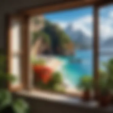 Natural Wonders: A Window into Travel Destinations A breathtaking view of a popular travel destination showcasing natural beauty.