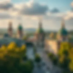 Artistic view of Vоронеж's cultural landmarks