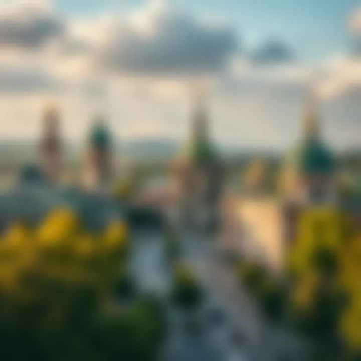 Artistic view of Vоронеж's cultural landmarks
