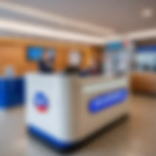 Check-in desk at Ural Airlines