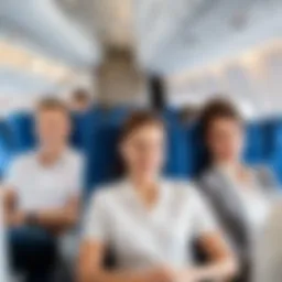 Passengers enjoying a comfortable flight with Ural Airlines