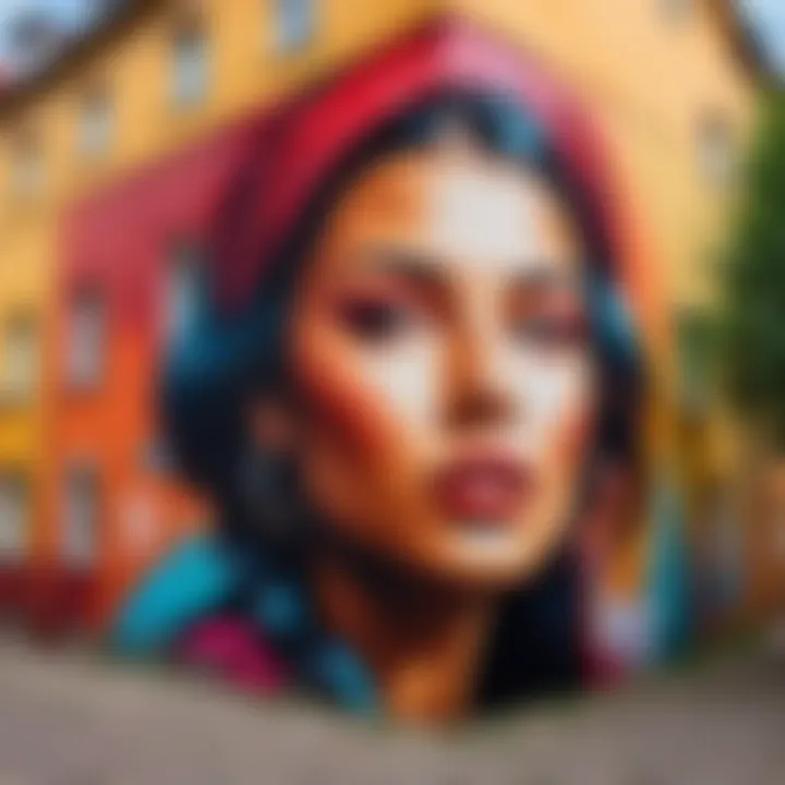 Vibrant street art adding character to Riga