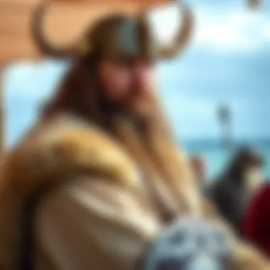 Engaging Viking Life Reenactment An engaging reenactment of Viking life in Crimea