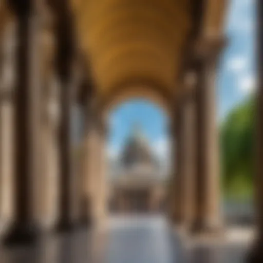 Stunning view of St. Isaac's Cathedral's colonnade