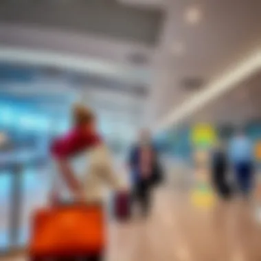 Excellent Services Available at Vnukovo Airport Passengers enjoying services at Vnukovo Airport