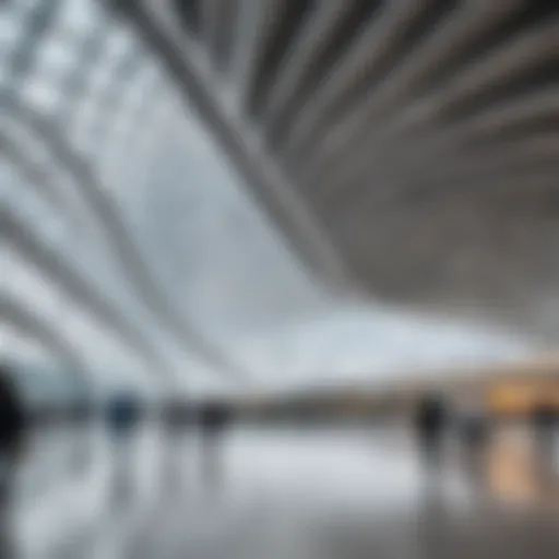 Vnukovo Airport terminal showcasing modern architecture