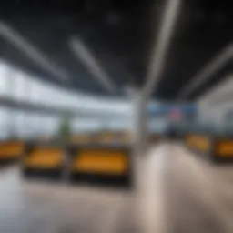 Designated smoking area at Vnukovo Airport