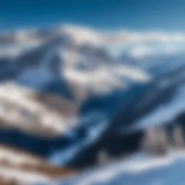 Snow-covered mountains in Italy