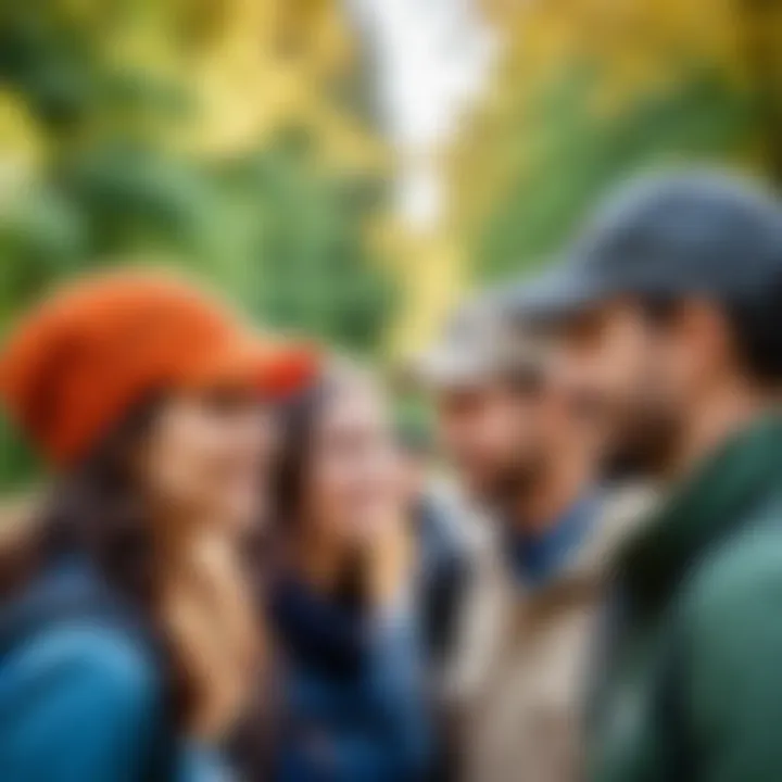 Group of tourists enjoying a guided tour