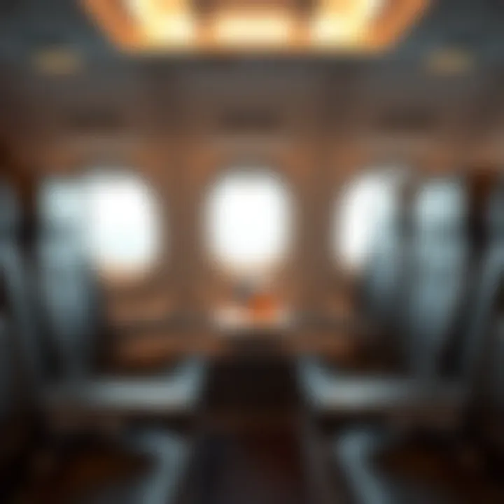 Comfortable Interior of Yamal's Airlines Interior of a modern airplane used in Yamal routes