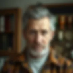 Portrait of Ziya Zhukovsky showcasing his artistic spirit